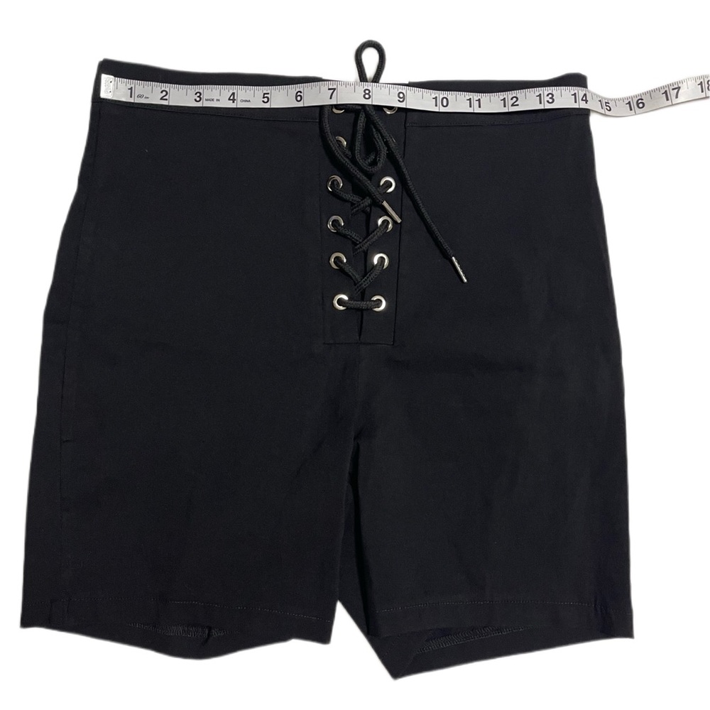 SHEIN Short with eyelets and front drawstring Size L Black - Picture 8 of 11